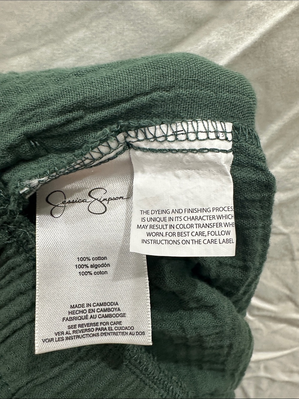 Jessica Simpson green cropped pants - Picture 4 of 4